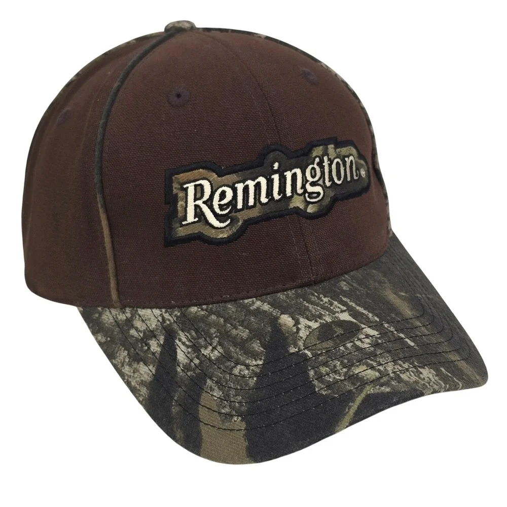 Remington Outdoor Cap Hat OSFM Brown Camo Embroidered Hunting Fishing Outdoor 2A